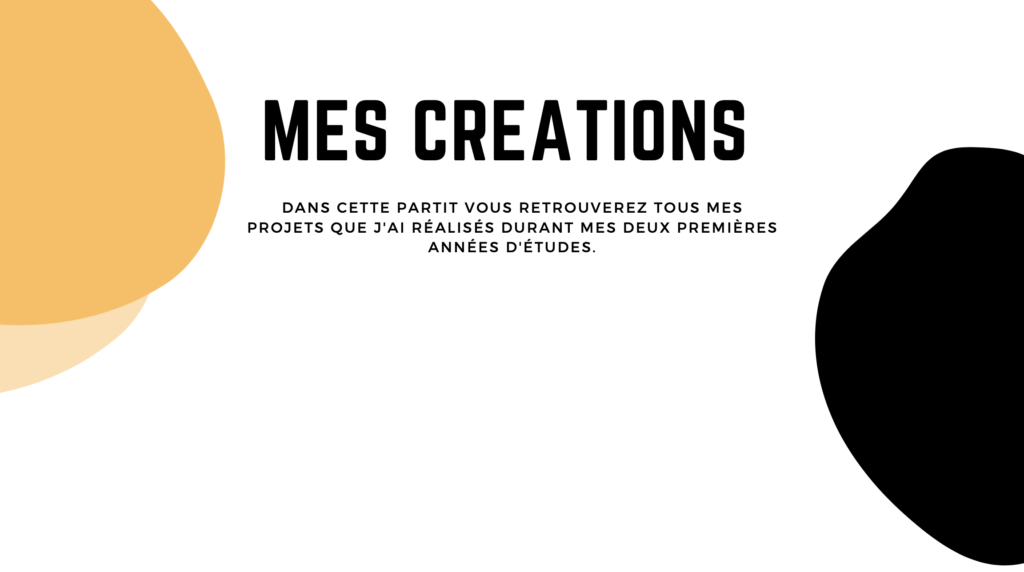 Mes créations